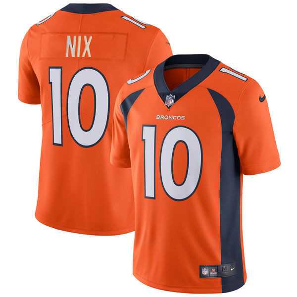 Men & Women & Youth Denver Broncos #10 Bo Nix Orange 2024 Draft Vapor Limited Stitched Jersey->denver broncos->NFL Jersey
